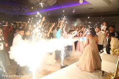Indian bride and groom having an amazing time during the party. Indian bride and groom having an amazing time during the party.