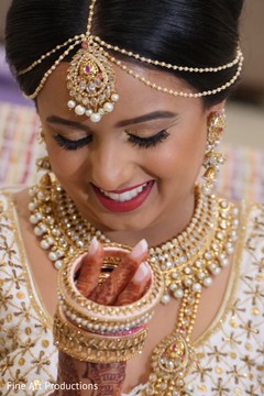 Indian bride moments before the nuptials. Indian bride moments before the nuptials.