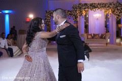 Gorgeous Indian bride and Raja during their first dance. Gorgeous Indian bride and Raja during their first dance.