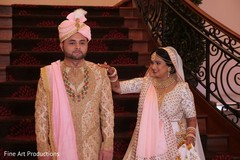 Indian bride meeting the Raja prior the Indian wedding ceremony. Indian bride meeting the Raja prior the Indian wedding ceremony.