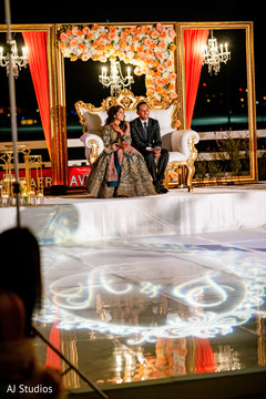 Indian bride and groom photography at their reception stage Indian bride and groom photography at their reception stage