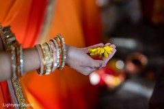 Close up capture of the bridesmaid's bangles. Close up capture of the bridesmaid's bangles.