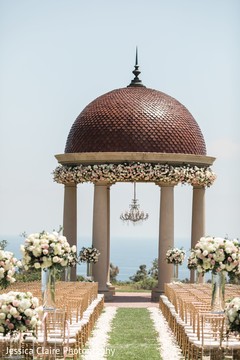 Indian wedding aisle decoration. Indian wedding aisle decoration.