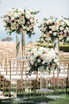Indian wedding ceremony aisle flowers decoration. Indian wedding ceremony aisle flowers decoration.