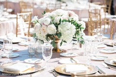 Indian wedding table white and pink f floral & decor centerpiece. Indian wedding table white and pink f floral & decor centerpiece.