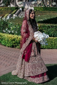 Indian bride walking to her ceremony. Indian bride walking to her ceremony.