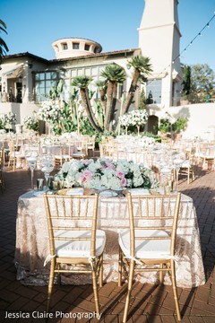 Golden chairs for Indian couple's wedding table. Golden chairs for Indian couple's wedding table.