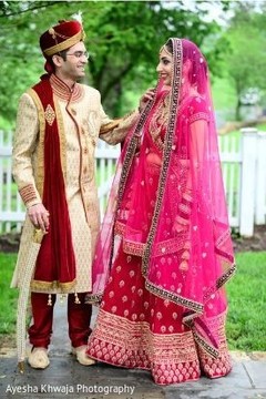 Indian couple's first look capture. Indian couple's first look capture.