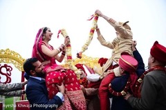 Indian couple at jaimala rituals. Indian couple at jaimala rituals.