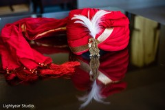 Indian red turban. Indian red turban.
