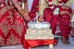 Indian couple during the Agni ceremony. Indian couple during the Agni ceremony.