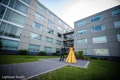 Indian bride and Indian groom in venue photo session. Indian bride and Indian groom in venue photo session.