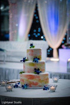 Indian wedding cake with many colors. Indian wedding cake with many colors.