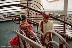 Indian bride surprising the groom. Indian bride surprising the groom.