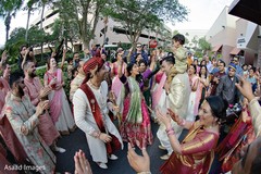 Rajah celebrating the baraat. Rajah celebrating the baraat.