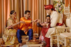 Indian grooms welcome to mandap ritual. Indian grooms welcome to mandap ritual.