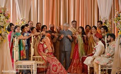 Indian couple getting the lasso by relatives. Indian couple getting the lasso by relatives.