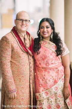 Indian bride and Raja posing for pictures with traditional attires. Indian bride and Raja posing for pictures with traditional attires.