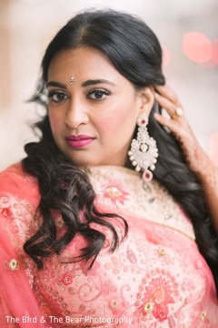 Portrait of the Indian bride prior to the ceremony. Portrait of the Indian bride prior to the ceremony.