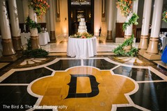 Overview of the Indian wedding reception venue and decor. Overview of the Indian wedding reception venue and decor.