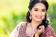 Indian bride during photo session. Indian bride during photo session.