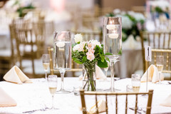 Table center decoration with flowers. Table center decoration with flowers.
