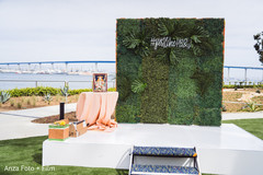 Indian pre-wedding stage outdoors decoration. Indian pre-wedding stage outdoors decoration.
