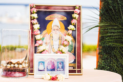 Indian pre-wedding altar for Lord Brahma decoration. Indian pre-wedding altar for Lord Brahma decoration.