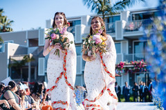 Indian bridesmaids on their white and red sarees. Indian bridesmaids on their white and red sarees.