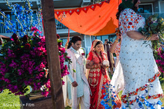 Maharani with relative walking down the aisle. Maharani with relative walking down the aisle.