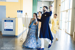 indian couple about to enter the pre-wedding party. indian couple about to enter the pre-wedding party.