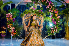 Incredible Indian bridal pre-wedding stage flowers decoration. Incredible Indian bridal pre-wedding stage flowers decoration.