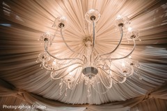 Overview of the Indian wedding venue decor. Overview of the Indian wedding venue decor.
