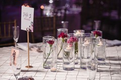 Table centerpieces design for the reception. Table centerpieces design for the reception.