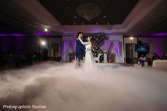 Indian bride and groom having their first dance. Indian bride and groom having their first dance.