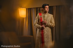 Indian groom getting ready for the ceremony. Indian groom getting ready for the ceremony.