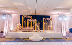Flower decoration in Indian reception party. Flower decoration in Indian reception party.