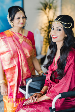 Indian bride getting ready for the hindu wedding. Indian bride getting ready for the hindu wedding.
