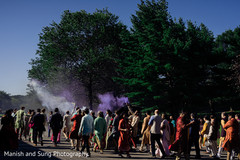 Colored smog for baraat procession. Colored smog for baraat procession.
