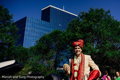 Indian groom celebrating his baraat. Indian groom celebrating his baraat.