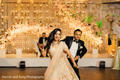 Indian lovebirds having their first dance. Indian lovebirds having their first dance.