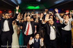 Upbeat Indian wedding reception party. Upbeat Indian wedding reception party.