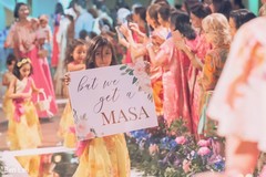 Lovely kid Maharani making her entrance to the ceremony. Lovely kid Maharani making her entrance to the ceremony.