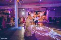 Maharani and Raja at the reception venue during their first dance. Maharani and Raja at the reception venue during their first dance.