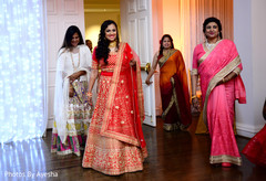 Indian bridesmaids wearing anarkali. Indian bridesmaids wearing anarkali.