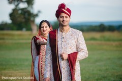 Indian bride surprising the groom capture. Indian bride surprising the groom capture.