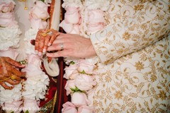 Indian couple holding hands at wedding ceremony. Indian couple holding hands at wedding ceremony.