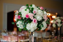 Indian wedding reception table flowers decorations. Indian wedding reception table flowers decorations.