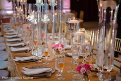 Indian wedding table Crystal decorations. Indian wedding table Crystal decorations.
