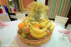 Indian engagement tropical fruit basket for table centerpiece. Indian engagement tropical fruit basket for table centerpiece.